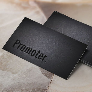 Professional Black Out Promoter Business Card