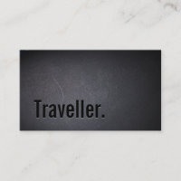 Professional Black Out Traveller Business Card