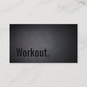 Professional Black Out Workout Business Card
