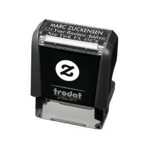 Professional Black Return Address Self-inking Stamp