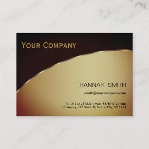 Professional Black Silver Metal Modern Elegant Business Card