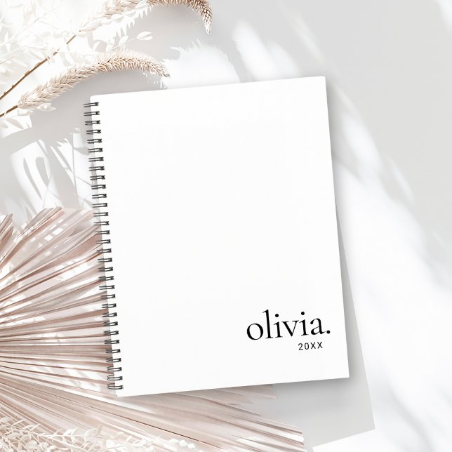 Professional Black & White Monogram Simple Name Planner (Creator Uploaded)