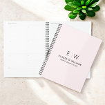 Professional Blush Pink Monogram Business Initial Planner<br><div class="desc">Stay organised in style with this professional monogram initial notebook planner. Featuring a clean, minimalist design and a bold monogram on the cover, this notebook is perfect for professionals, students, or anyone who values personalised stationery. Its high-quality pages are ideal for jotting down notes, ideas, or to-do lists, making it...</div>