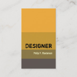 Professional Bold Designer Modern Vibrant Business Card