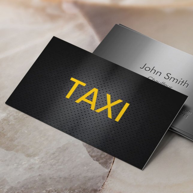 Professional Bold Taxi Business Card (Creator Uploaded)