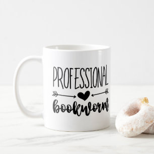 professional bookworm  coffee mug
