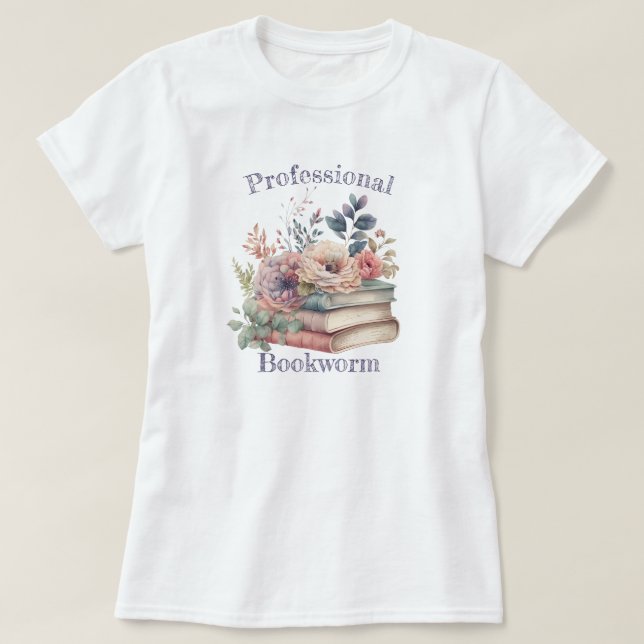 Professional Bookworm T-Shirt (Design Front)