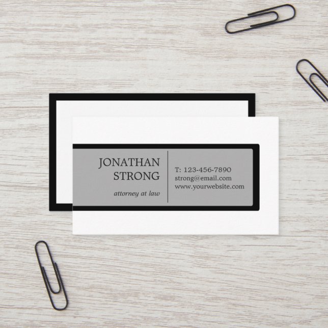 Professional Box Business Card (Front/Back In Situ)