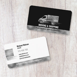 Professional Box Truck Moving Delivery Hauling Business Card