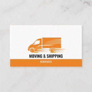 Professional Box Truck Moving Delivery Services Business Card