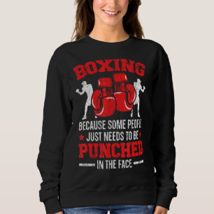 Professional Boxer Boxing Knockout Puncher Sparr Sweatshirt