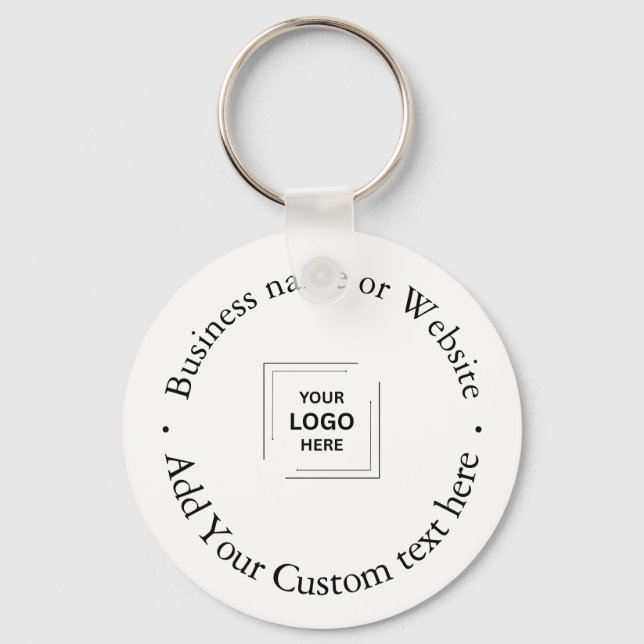 Professional Branding | Business Logo Minimal  Key Ring (Front)