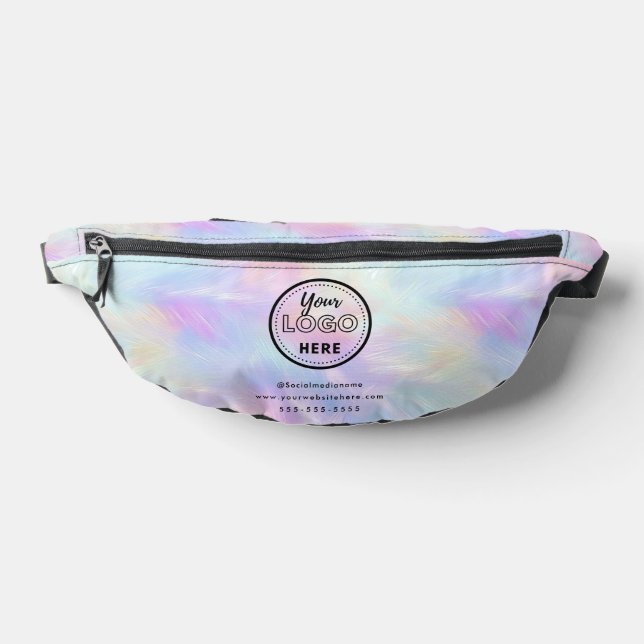 Professional Branding Logo Iridescent Opal Stylish Bum Bags (Lay Down)