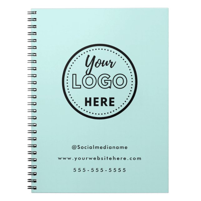 Professional Branding Minimalist Logo Tropical Notebook (Front)