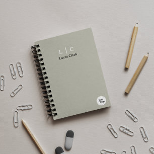 Professional Branding Modern Minimalist Grey Planner