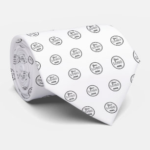 Professional Branding Modern White Logo Tie