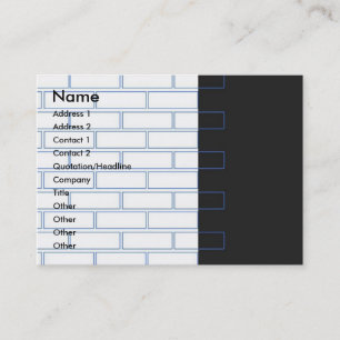 Professional Brick Wall Profile Card