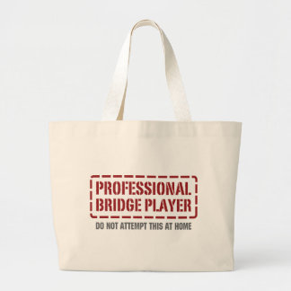 Professional Bridge Player Large Tote Bag