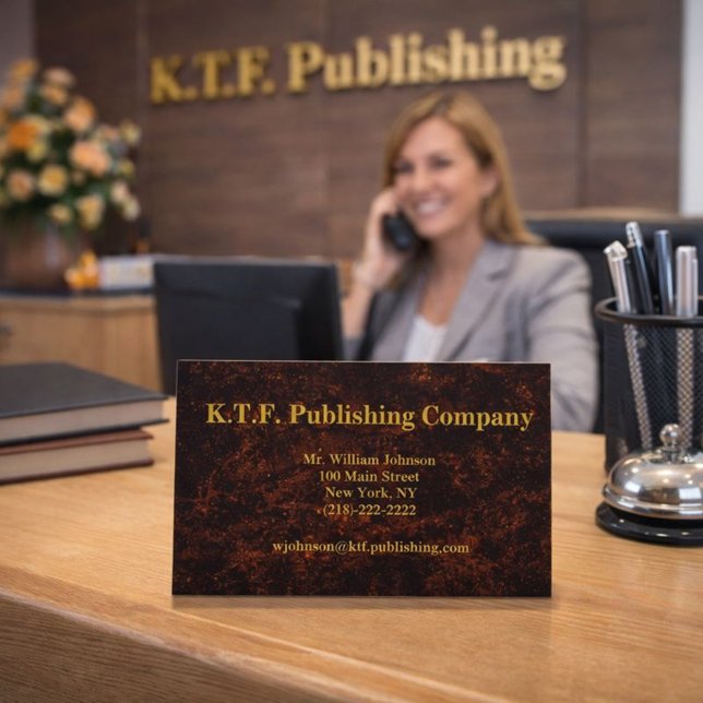 Professional Bronze  Business Card (Creator Uploaded)