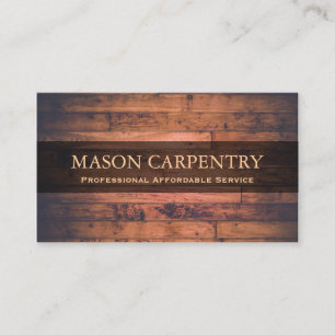 Professional Builder / Carpenter Business Card