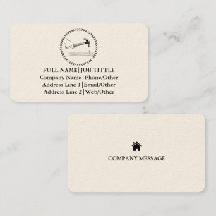 Professional Builder Carpenter Tools Woodworking Business Card