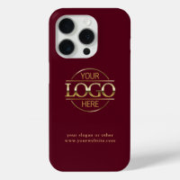 Professional Burgundy Red Custom Business Logo