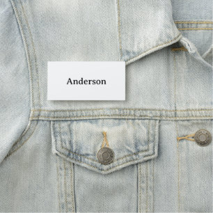 Professional Business 3" X 1.5" Rectangle Classic Name Tag