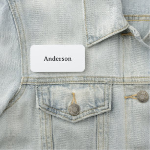 Professional Business 3" X 1.5" Rectangle Classic Name Tag