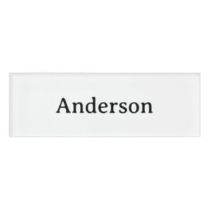 Professional Business 3" x 1" Name Tag