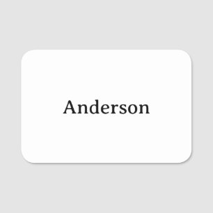Professional Business 3" X 2" Rectangle Classic Name Tag