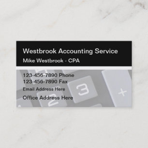 Professional Business Accountant Card