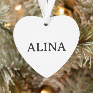 Professional Business Acrylic Heart Ornament