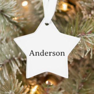 Professional Business Acrylic Star Ornament
