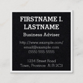 Professional Business Adviser Business Card