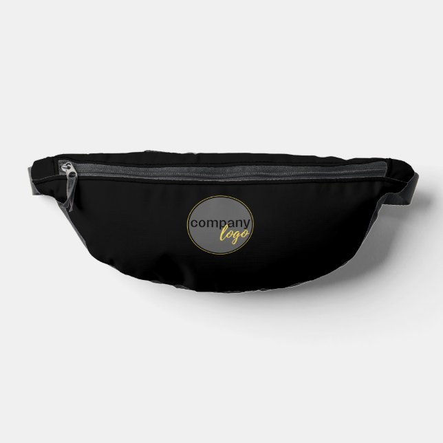PROFESSIONAL BUSINESS BRANDED CUSTOM LOGO BLACK BUM BAGS (Lay Down)