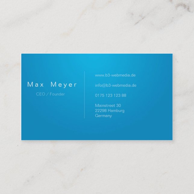 Professional Business Business Business Business C Business Card (Back)