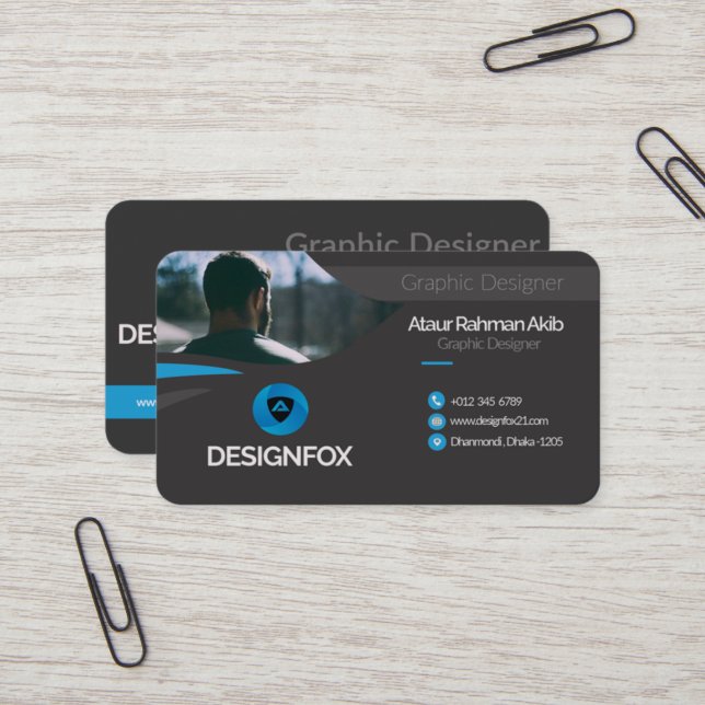 Professional Business Card (Front/Back In Situ)