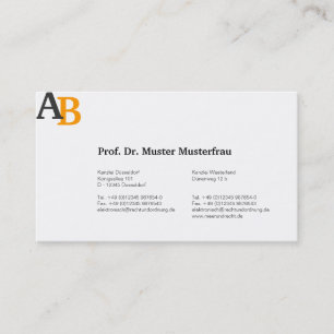 professional business card
