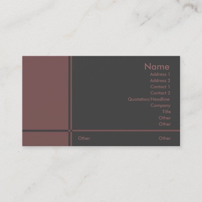 Professional Business Card (Front)
