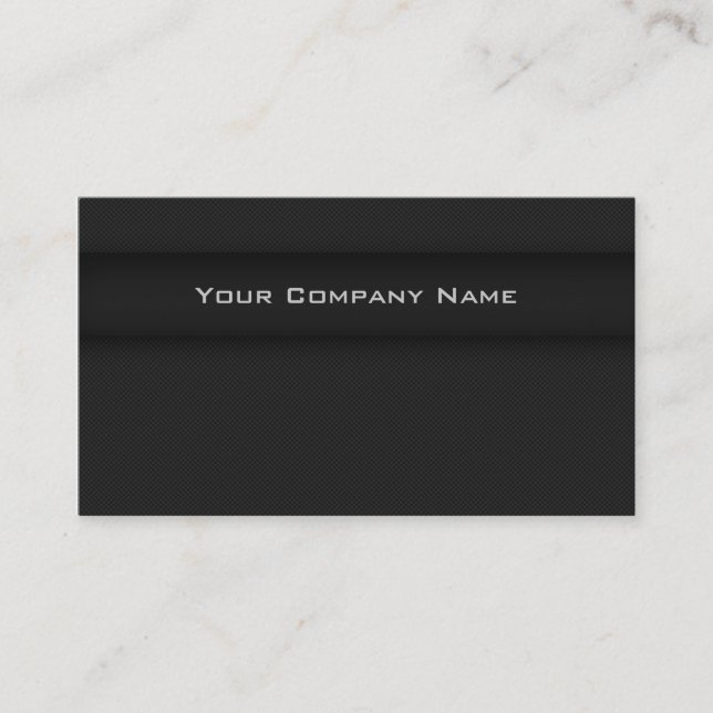Professional Business Card Black Grey (Front)
