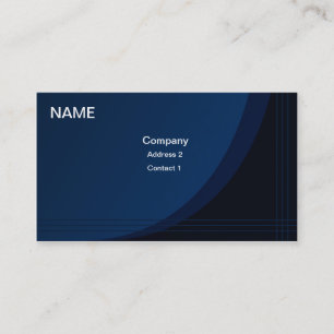 Professional Business Card Blue Wave