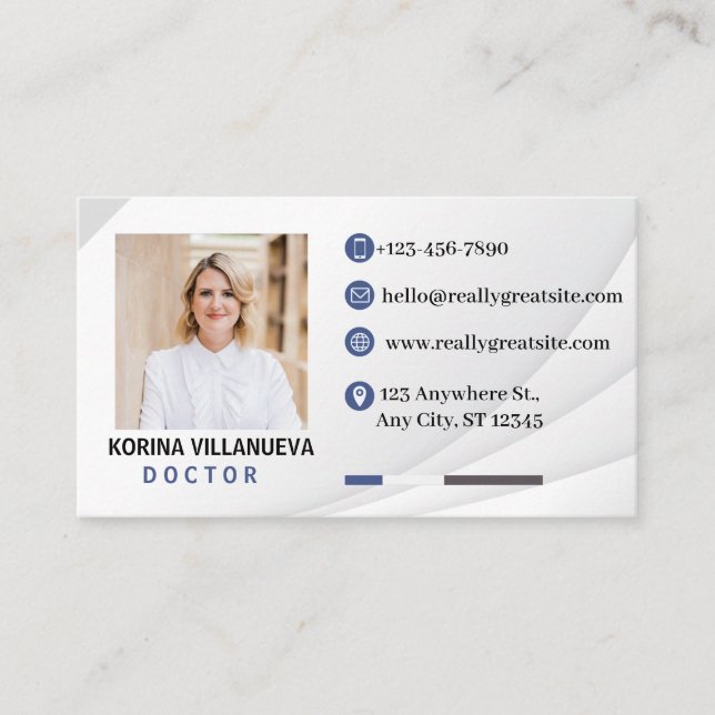 Professional Business Card: Customise Your Design Card (Front)