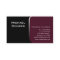 Professional Business Card Financial Planner
