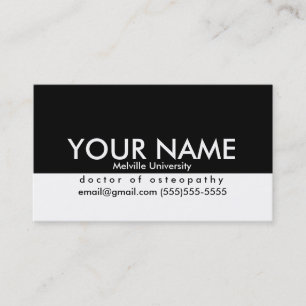 Professional Business Card for Students