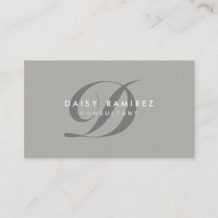 Professional Business Card Modern Monogram