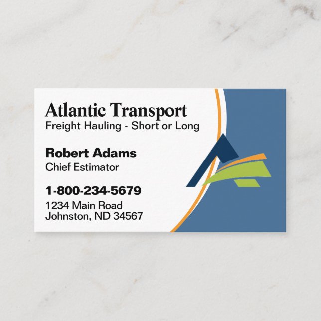 Professional Business Card with Logo (Front)