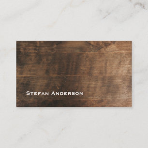 Professional business card wooden texture