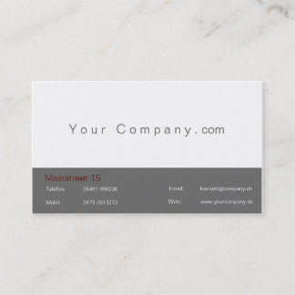 Professional business cards brown/red