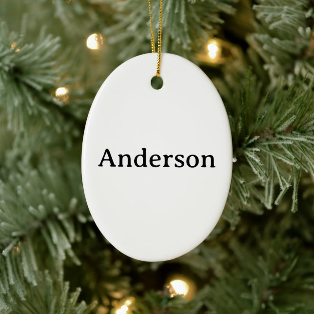 Professional Business Ceramic Oval Ornament (Tree)