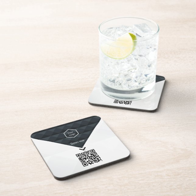 Professional Business Company Corporate Logo  Coaster (Right Side)